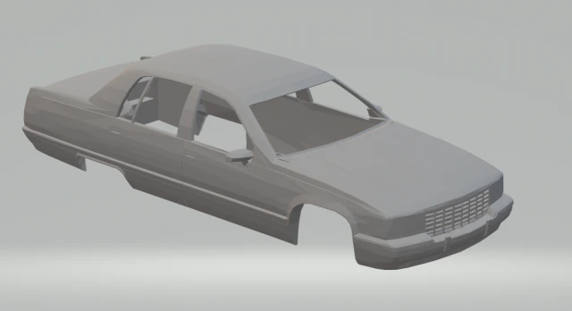 cadillac fleetwood brougham 93 3D Print Model .c4d .max .obj .3ds .fbx .stl .blend 