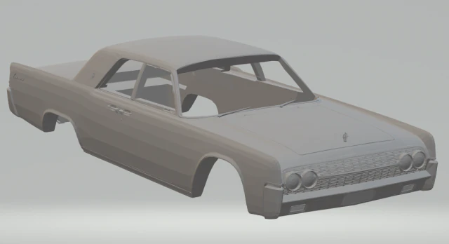 lincoln continental 62 3D Print Model .c4d .max .obj .3ds .fbx .stl .blend