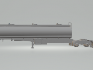 double truck semi trailer tank 3D Принт Модель