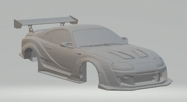 toyota supra varis 3D Print Model .c4d .max .obj .3ds .fbx .stl .blend