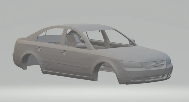 huyndai sonata 3D Print Model .c4d .max .obj .3ds .fbx .stl .blend