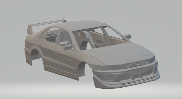 mitsubishi- galant vr4 3D-printmodel .c4d .max .obj .3ds .fbx .stl .blend 