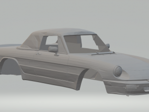 alfa romeo spider 1986 3Dプリントモデル