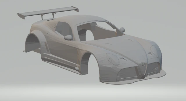 alfa romeo 8c-competizione 3D Print Model .c4d .max .obj .3ds .fbx .stl .blend 