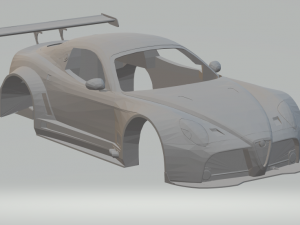 alfa romeo 8c-competizione 3Dプリントモデル