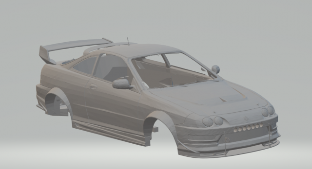 acura integra body kit custom 3D-Druckmodell .c4d .max .obj .3ds .fbx .stl .blend 