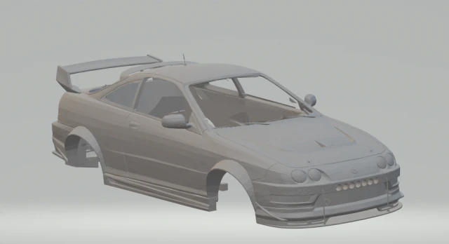 acura integra body kit custom 3D Print Model .c4d .max .obj .3ds .fbx .stl .blend