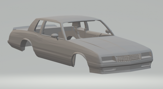 chevrolet monte carlo ss 3D Print Model .c4d .max .obj .3ds .fbx .stl .blend 