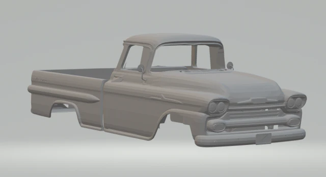 chevrolet apache 3D Print Model .c4d .max .obj .3ds .fbx .stl .blend 