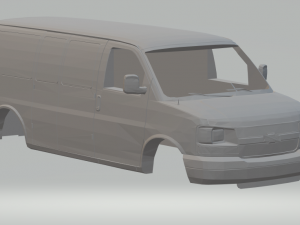 chevrolet express 3500 van cargo Modelo de Impressão 3D