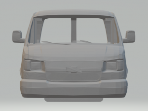 chevrolet 3500 express passenger van 3Dプリントモデル