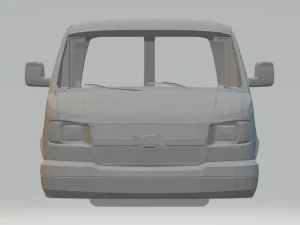 chevrolet 3500 express passenger van 3D Print Model
