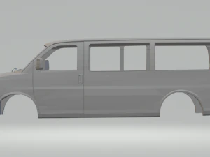 chevrolet 3500 express passenger van 3D Print Model