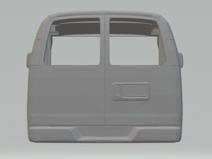 chevrolet 3500 express passenger van 3Dプリントモデル