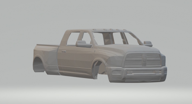 ram 3500 double cab Modelo de impresión 3D .c4d .max .obj .3ds .fbx .stl .blend