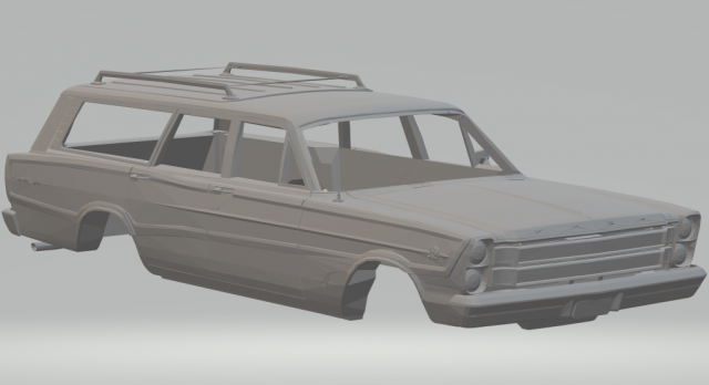 country squire 3Dプリントモデル .c4d .max .obj .3ds .fbx .stl .blend 
