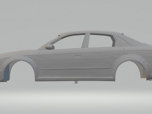 audi rs4 3Dプリントモデル