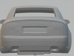 audi rs4 3Dプリントモデル