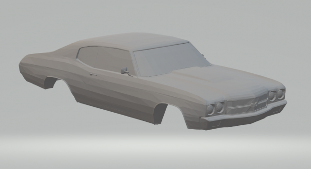 chevrolet chevelle Modelo de Impressão 3D .c4d .max .obj .3ds .fbx .stl .blend 