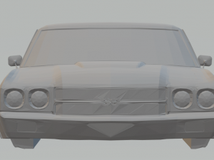 chevrolet chevelle Modelo de Impressão 3D