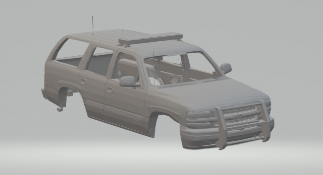 chevrolet tahoe police version Modelo de Impressão 3D .c4d .max .obj .3ds .fbx .stl .blend 