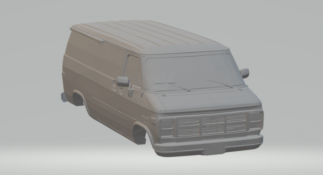 Gmc g20 vandura 3D 打印模型 .c4d .max .obj .3ds .fbx .stl .blend 