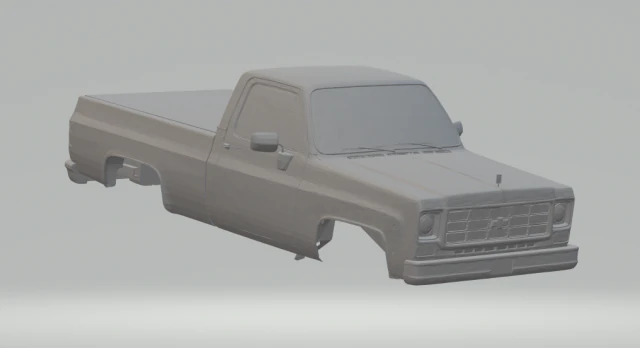 chevrolet c10 3D Print Model .c4d .max .obj .3ds .fbx .stl .blend