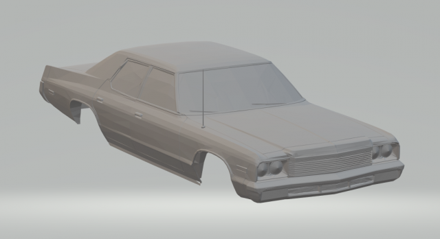 plymouth fury 3D प्रिंट मॉडल .c4d .max .obj .3ds .fbx .stl .blend