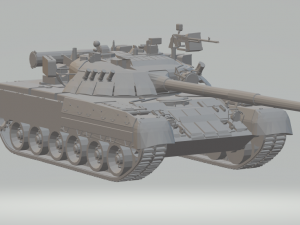lkz t-80 tank 3D Print Model