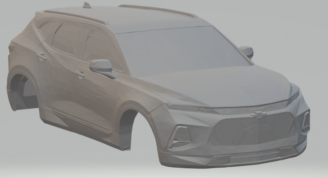 chevrolet blazer 2021 3Dプリントモデル .c4d .max .obj .3ds .fbx .stl .blend 