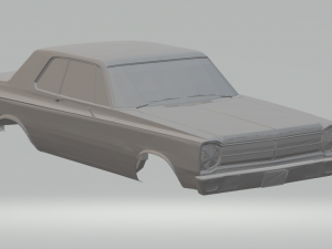 plymouth fury 2-door hardtop 3Dプリントモデル