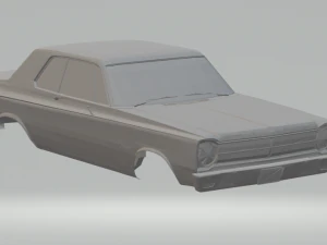 capota r&iacute;gida plymouth fury 2 portas Modelo de Impressão 3D
