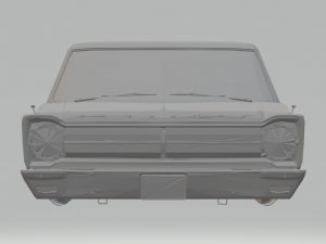 plymouth fury 2-door hardtop Modello di stampa 3D