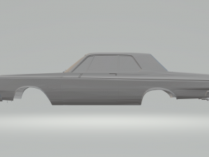 plymouth fury 2-door hardtop Modello di stampa 3D