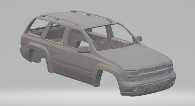 chevrolet trailblazer Model do druku 3D .c4d .max .obj .3ds .fbx .stl .blend 
