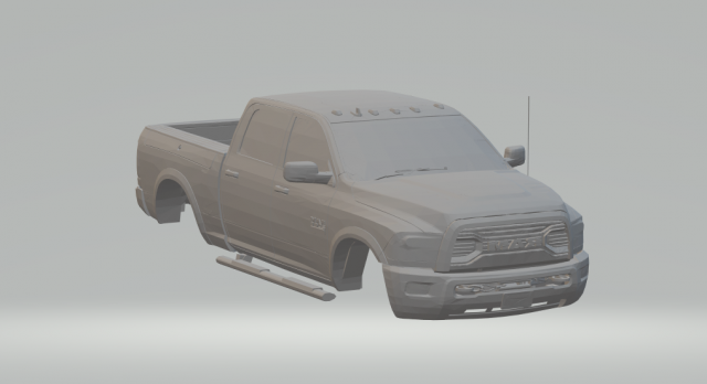 dodge ram 2500 3D-printmodel .c4d .max .obj .3ds .fbx .stl .blend 