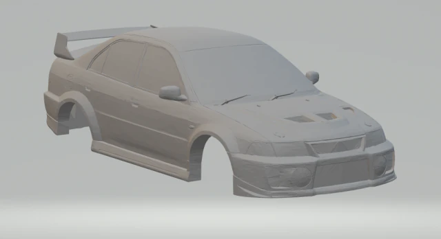 mitisubishi lancer ev0 v 3D Print Model .c4d .max .obj .3ds .fbx .stl .blend 