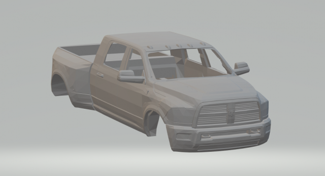 dodge ram 3500 double cab 3D Print Model .c4d .max .obj .3ds .fbx .stl .blend 