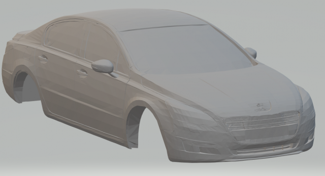 peugeot 508 3D Print Model .c4d .max .obj .3ds .fbx .stl .blend