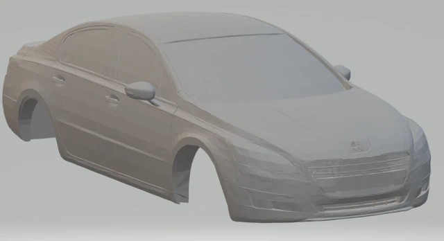 peugeot 508 3D Print Model .c4d .max .obj .3ds .fbx .stl .blend 
