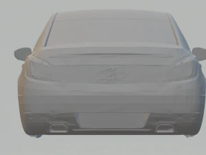 peugeot 508 3D Print Model