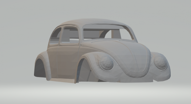 volkswagen sedan beetle 3D Print Model .c4d .max .obj .3ds .fbx .stl .blend 