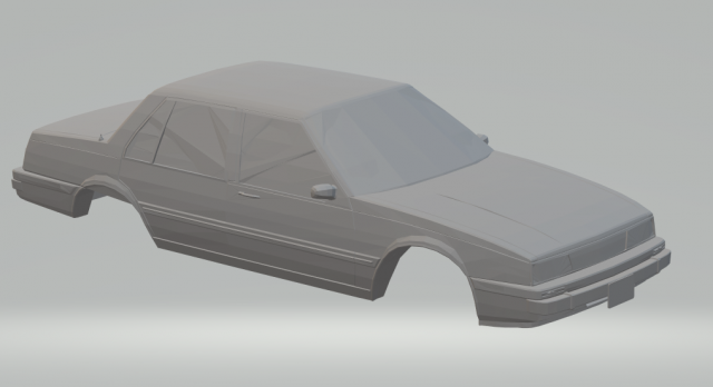 1984 chevrolet cavalier 3Dプリントモデル .c4d .max .obj .3ds .fbx .stl .blend