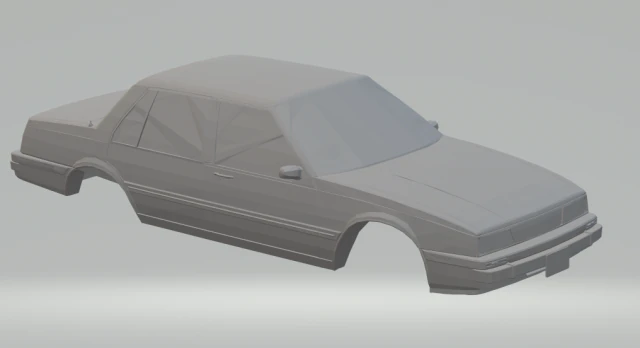 1984 chevrolet cavalier 3D Print Model .c4d .max .obj .3ds .fbx .stl .blend 