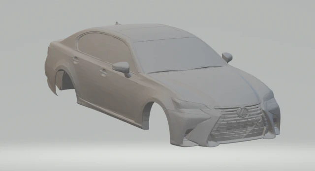 lexus gs-f 3D Print Model .c4d .max .obj .3ds .fbx .stl .blend 