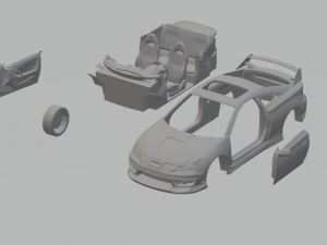 toyota celica Modello di stampa 3D