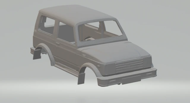 スズキサムライ 3Dプリントモデル .c4d .max .obj .3ds .fbx .stl .blend 