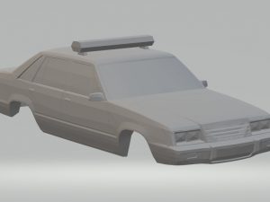 ltd police car 1985 3Dプリントモデル
