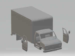 econoline e 350 truck 3D Print Model