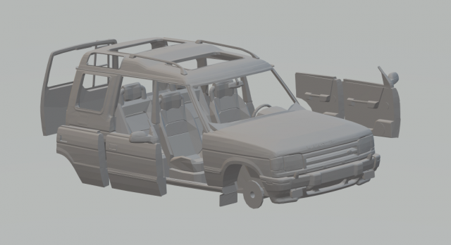 land rover discovery Modèles 3D en vedette .c4d .max .obj .3ds .fbx .stl .blend 